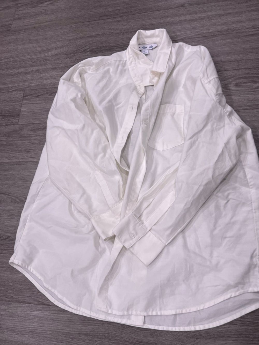 Old Navy the boyfriend shirt White L Classic White Button-Up Shirt